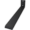 Ekena Millwork Hidden Support Steel Heavy Duty Bracket w/ Back Plate, Powder Coated Black 2 1/2"W x 18"D x 4"H BKTM02X18X04HBPBL - alternate 6